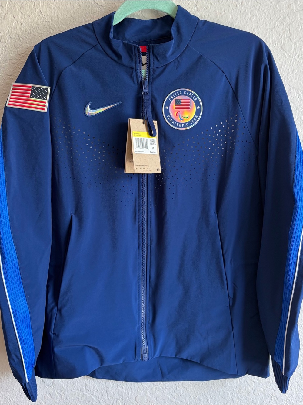 Nike Women’s Paris 2024 Paralympic Team Issued USA Olympic Jacket DZ3573 $400 Sm
